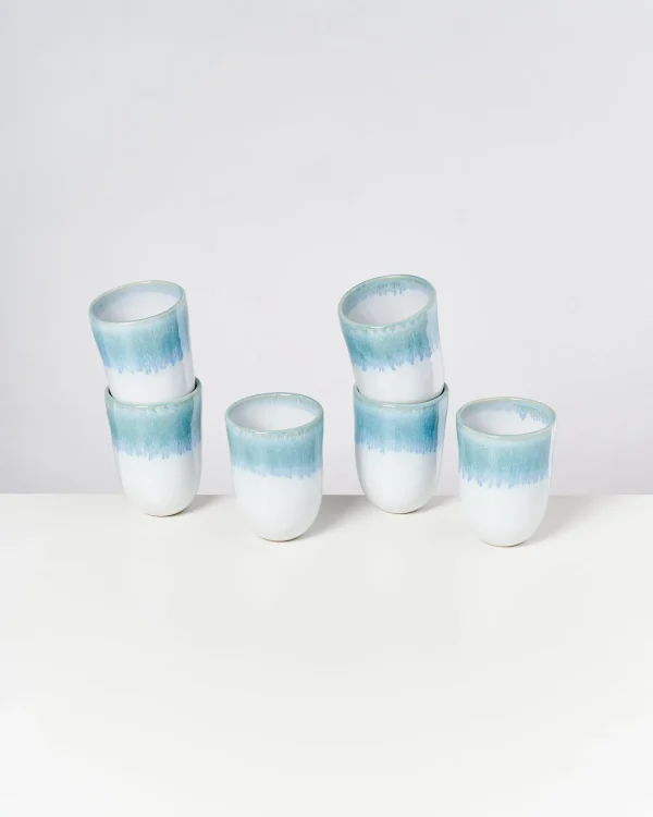 Motel a Miio Alcachofra - Set Of 6 Cups Big Greenblue green Blue Outlet