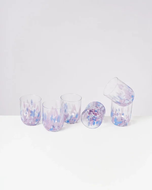 Motel a Miio Alegria - Set Of 6 Glasses Large c drops lila Best Sale