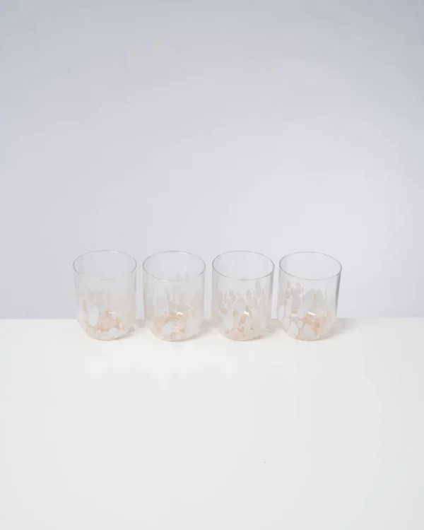 Motel a Miio Alegria - Set Of 4 Glasses Large Drops sand Outlet
