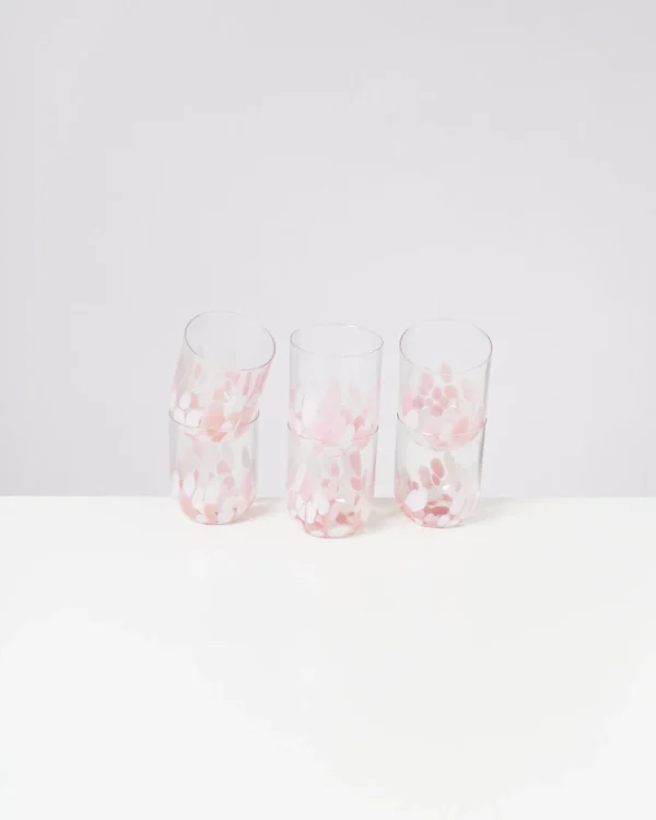Motel a Miio Alegria - Set Of 6 Glasses Large Drops Rose drops rosé Store