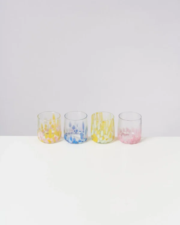 Motel a Miio Alegria - Set Of 4 Glasses Small big drops mix Fashion