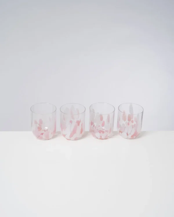 Motel a Miio Alegria - Set Of 4 Glasses Large Drops Rose rosé Cheap