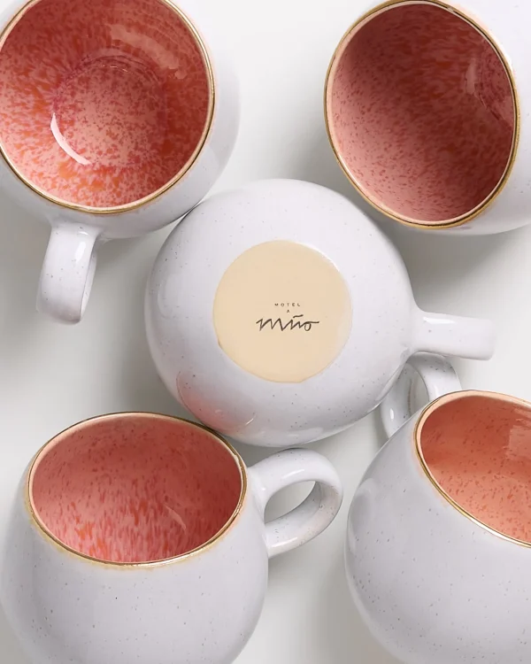 Motel a Miio Areia - Mug Big With Gold Rim pink Discount