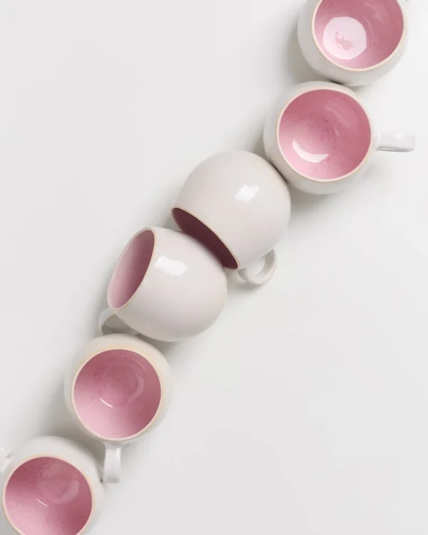 Motel a Miio Areia - Set Of 6 Mugs Big rose Fashion