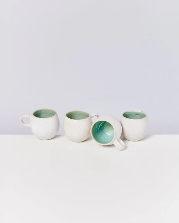 Motel a Miio Areia - Set Of 4 Mugs Small mint New