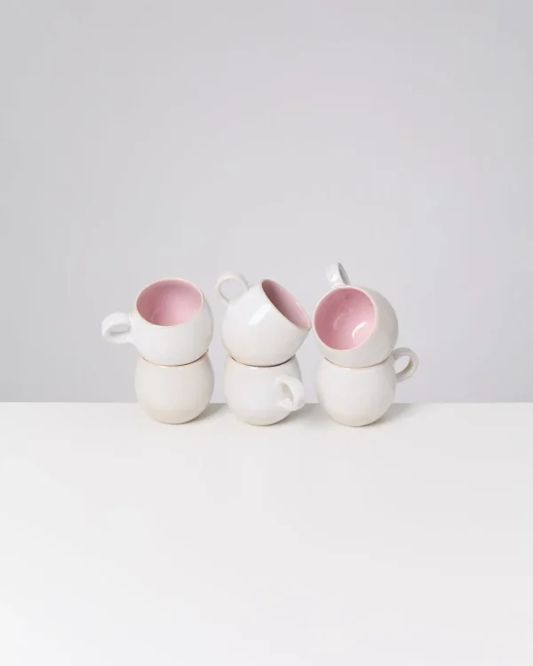 Motel a Miio Areia - Set Of 6 Mugs Small rose Fashion