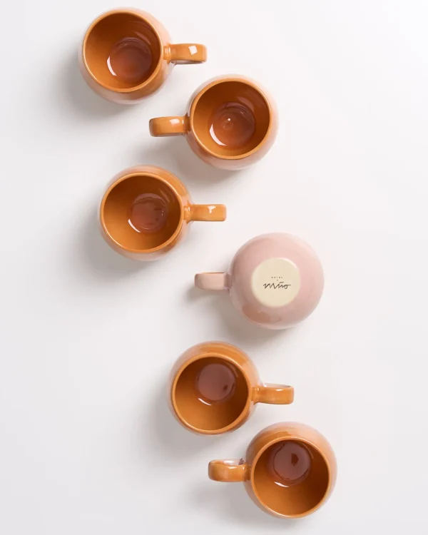 Motel a Miio Bica 6er Set Tasse Klein orange Hot