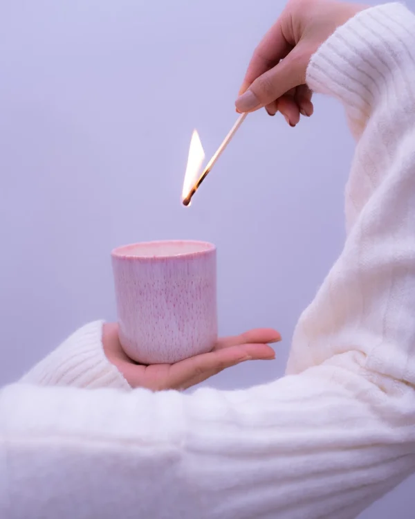 Motel a Miio Copa Alto - Scented Candle "Black Pomegranate" Pink rosa Store