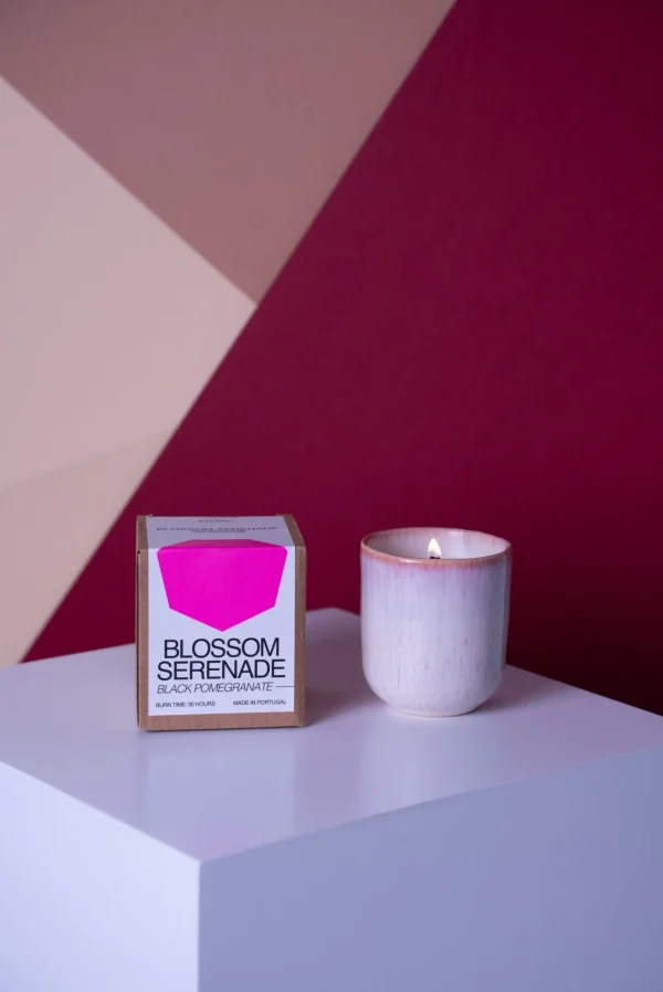 Motel a Miio Copa Alto - Scented Candle "Black Pomegranate" Pink rosa Store
