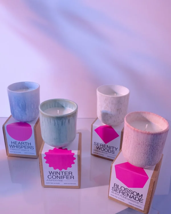 Motel a Miio Copa Alto - Scented Candle "Black Pomegranate" Pink rosa Store