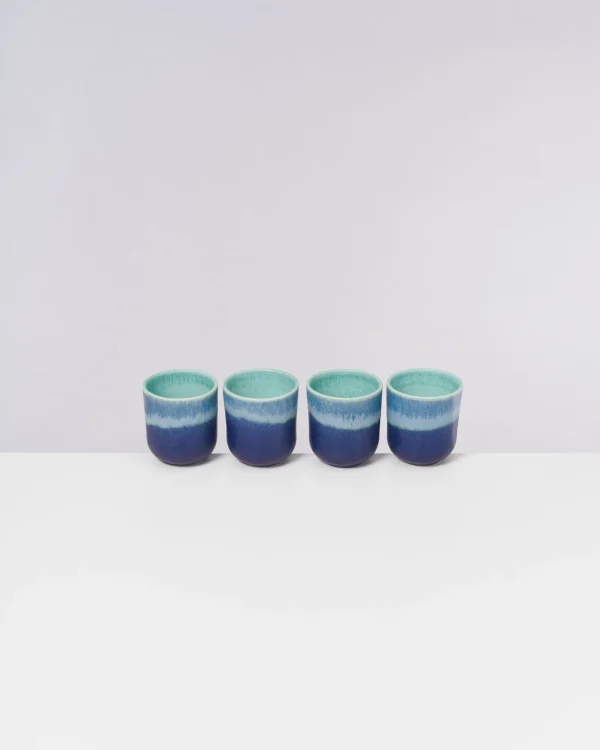 Motel a Miio Copa Alto - Set Of 4 Cups Small Turquoise türkis Discount