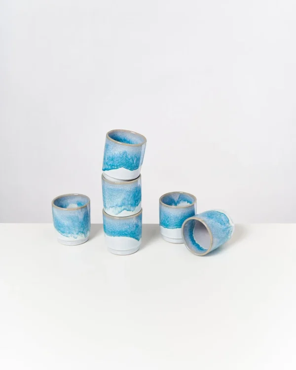Motel a Miio Cordoama - Set Of 6 Cups Small aqua Discount