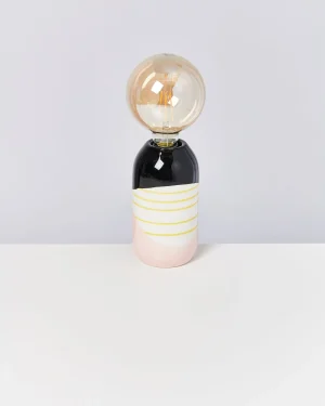 Motel a Miio Farol - Lamp Black Rose Yellow Striped black pink yellow striped Best Sale