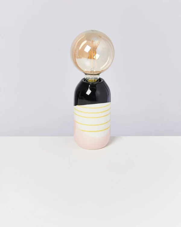 Motel a Miio Farol - Lamp Black Rose Yellow Striped black pink yellow striped Best Sale
