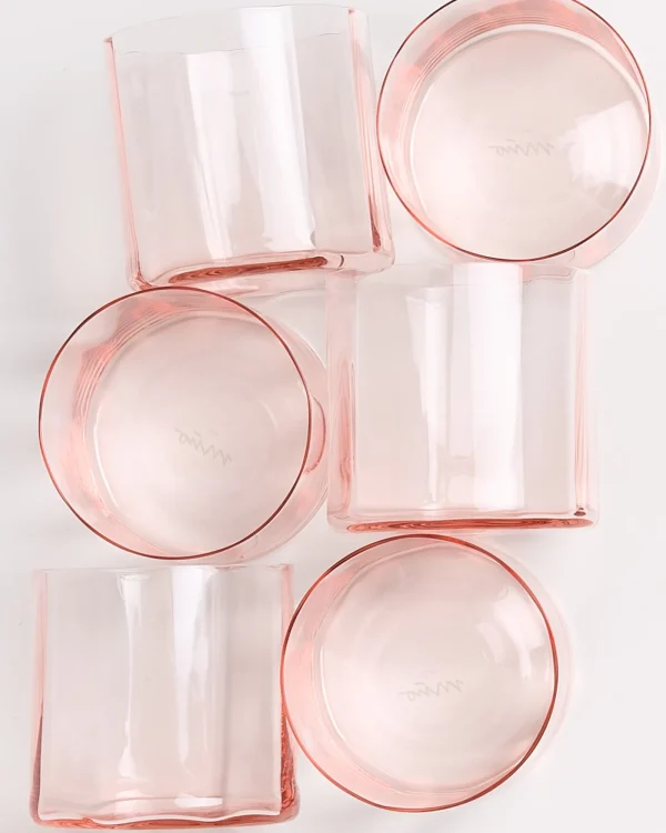 Motel a Miio Joia - Set Of 6 Glasses Flower pink opal Best