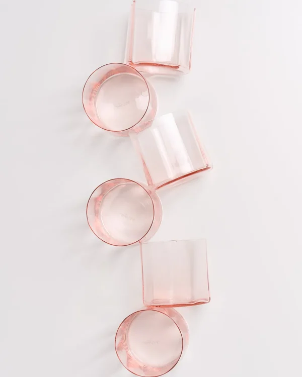 Motel a Miio Joia - Set Of 6 Glasses Flower pink opal Best