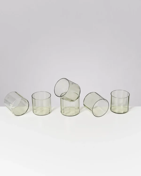 Motel a Miio Joia - Set Of 6 Glasses Flower Emerald smaragd Discount