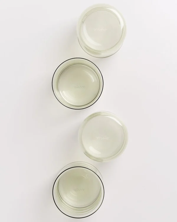 Motel a Miio Joia - Set Of 4 Glasses Large Bubble Emerald smaragd New