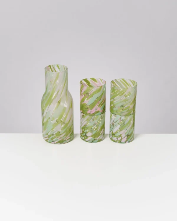 Motel a Miio Joia Drops - Set Of 5 Pieces Big Green Pink grün rosa Best Sale