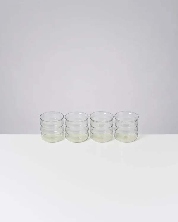 Motel a Miio Joia 4er Set Glas Bubble smaragd Discount