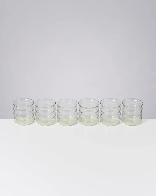 Motel a Miio Joia 6er Set Glas Bubble smaragd Discount