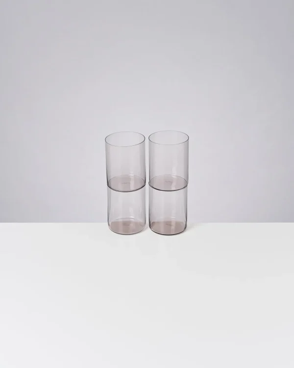 Motel a Miio Joia 4er Set Glas Groß amethist Fashion
