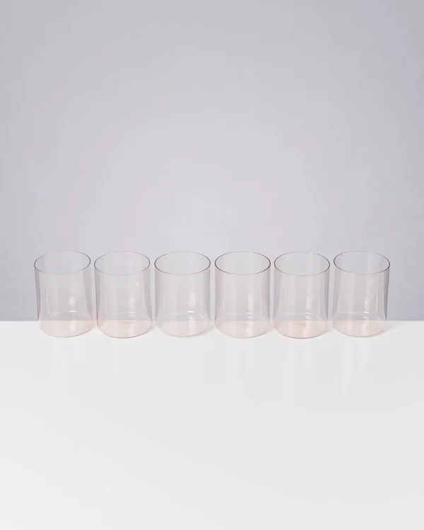 Motel a Miio Joia 6er Set Glas Groß pink opal Sale