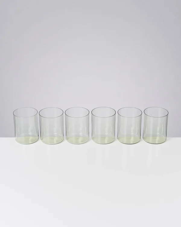 Motel a Miio Joia 6er Set Glas Groß smaragd Discount