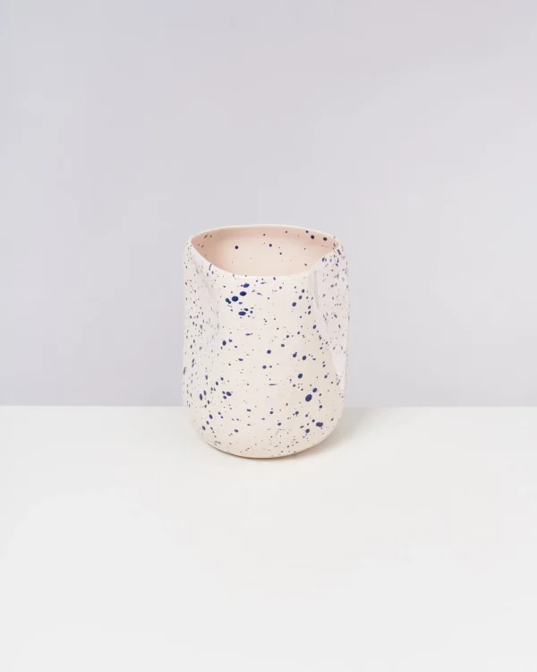 Motel a Miio João Vase L Rose Blue Speckled rosé blau gesprenkelt Flash Sale
