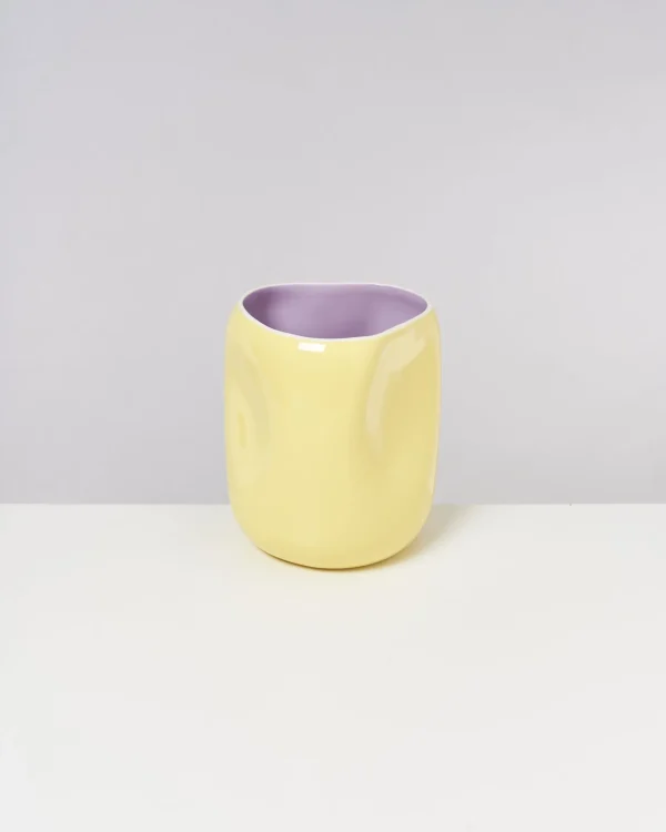 Motel a Miio João Vase L Yellow Lilac gelb lila Fashion