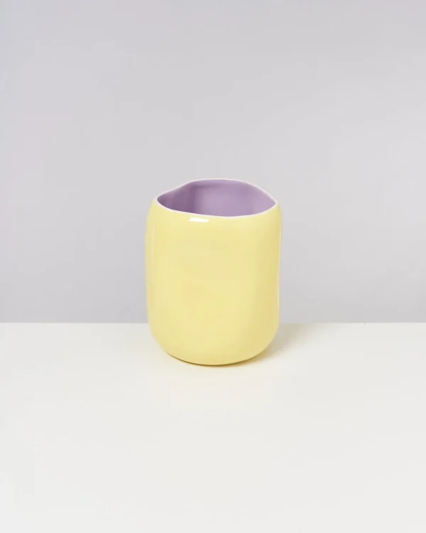 Motel a Miio João Vase L Yellow Lilac gelb lila Fashion