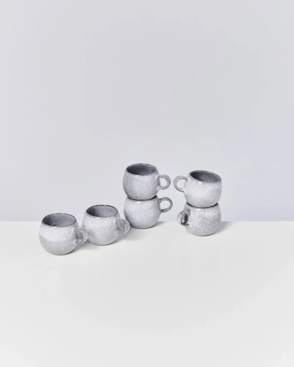 Motel a Miio Mae - Set Of 6 Espressomugs Grey Gray Outlet