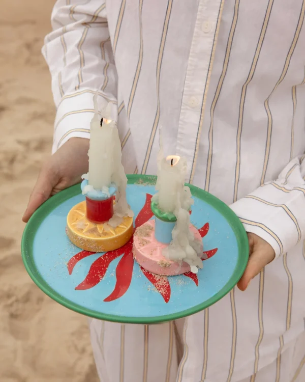Motel a Miio X Isis-Maria Brisa Candleholder Pink Blue rosa blau Fashion
