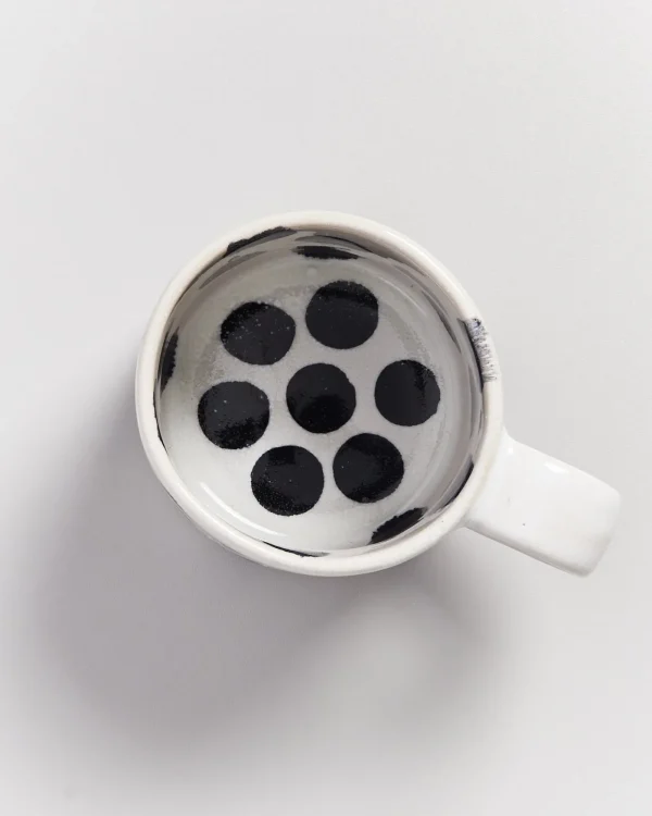 Motel a Miio Nódoa - Set Of 6 Mugs Black Dots schwarze Punkte Fashion
