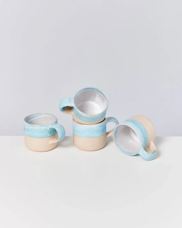 Motel a Miio Nódoa - Set Of 4 Mugs blue dipped Best Sale