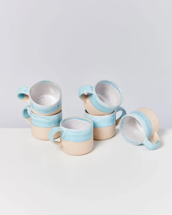Motel a Miio Nódoa - Set Of 6 Mugs blue dipped Best