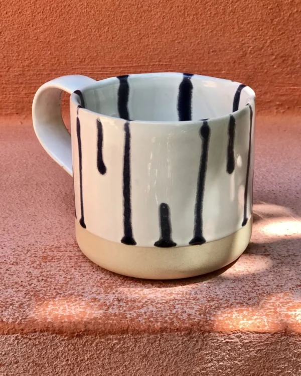 Motel a Miio Nódoa - Set Of 6 Mugs White Blue weiß blau Cheap