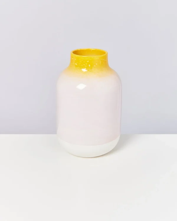 Motel a Miio Nuno Vase L - Yellow Rose Speckled yellow speckled with pink Cheap