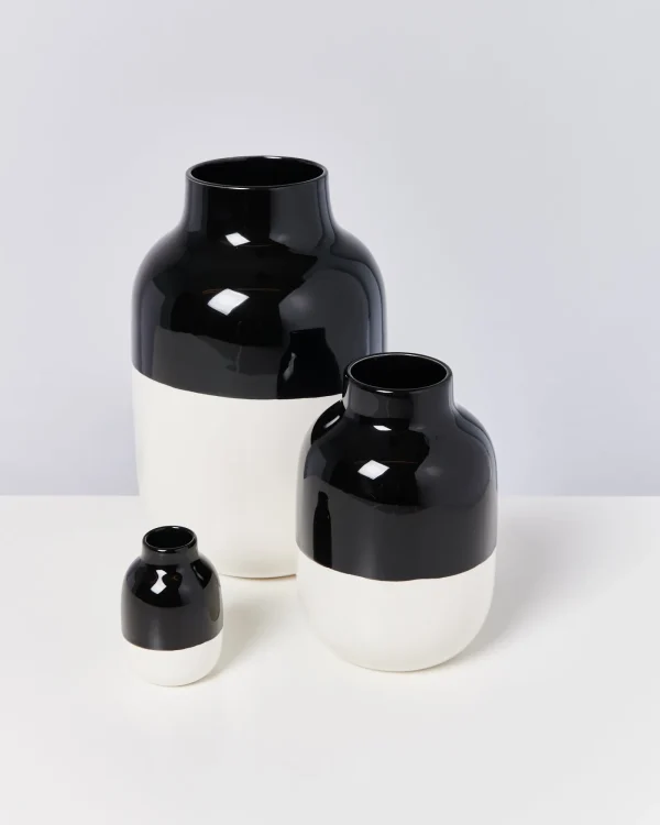 Motel a Miio Nuno Vase M - Black White schwarz weiß Store