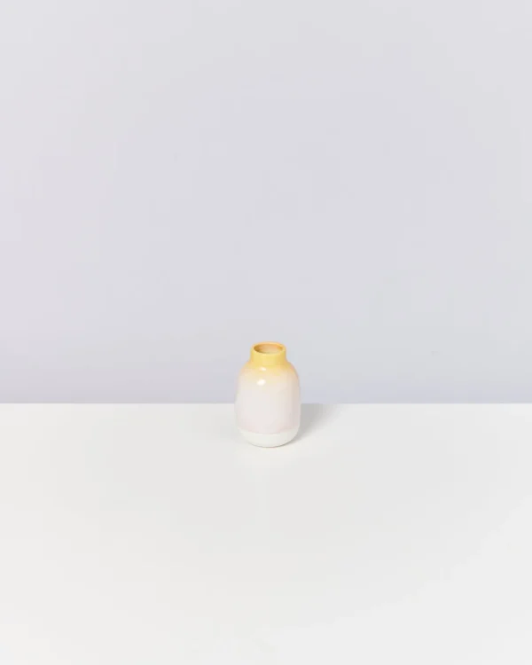 Motel a Miio Nuno Vase S - Yellow Rose gelb rosa gesprenkelt Best