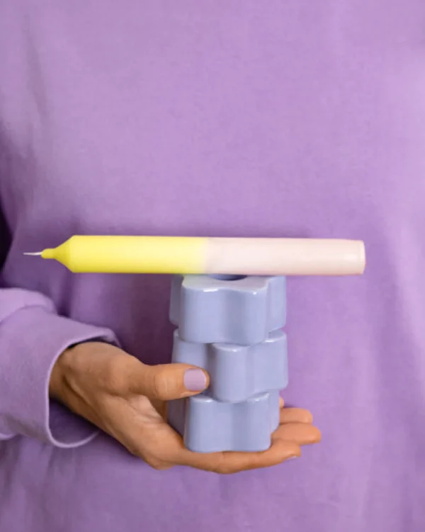 Motel a Miio Seia - Set Of 2 Stick Candles Dip Dye Pink Lime rosa lime New