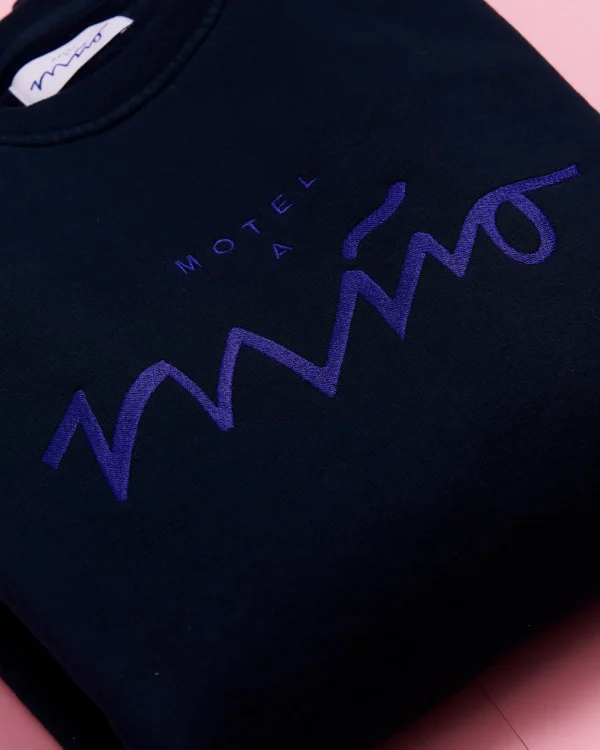 Motel a Miio Sweatshirt Men Navy Blue navy blau Clearance