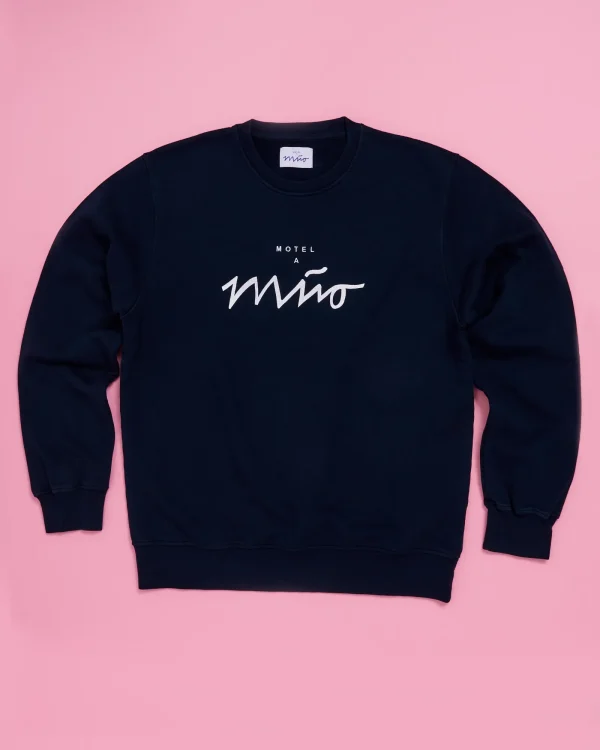 Motel a Miio Sweatshirt Men Navy White navy weiß Best