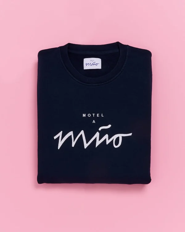 Motel a Miio Sweatshirt Men Navy White navy weiß Best