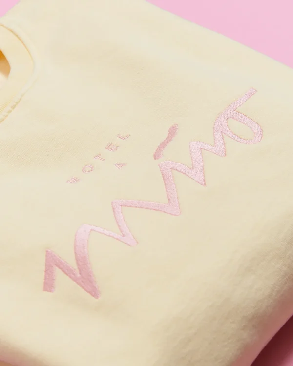 Motel a Miio Sweatshirt Men Rose Yellow gelb rosé Cheap
