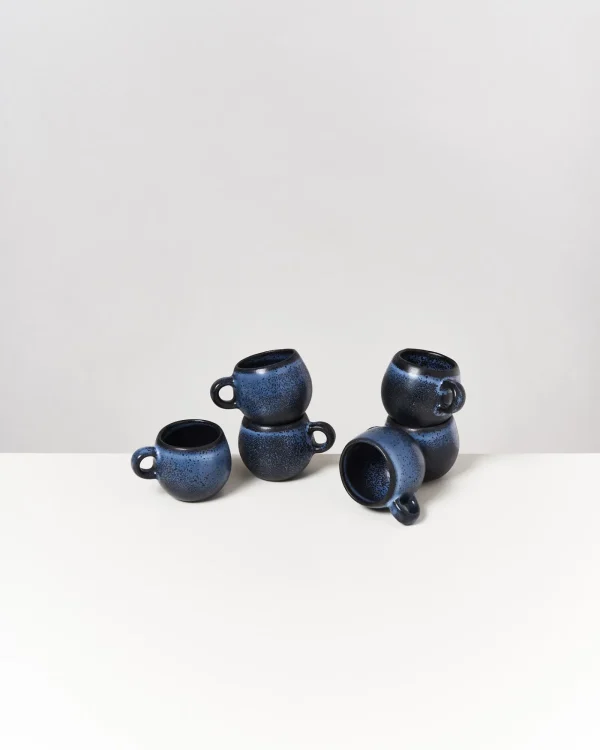 Motel a Miio Turmalina - Set Of 6 Espressomugs black Fashion